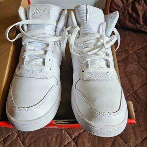 All White Nike High Tops